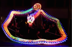 LED Dragon Dance with LED Water Drummers