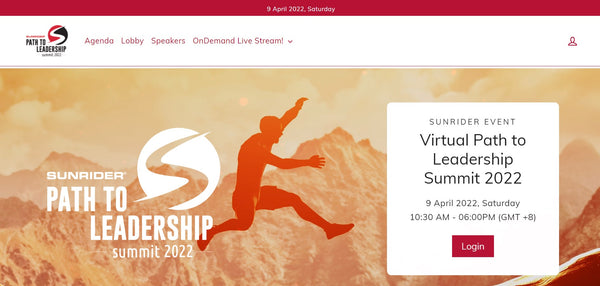 Sunrider Virtual Path to Leadership Summit 2022