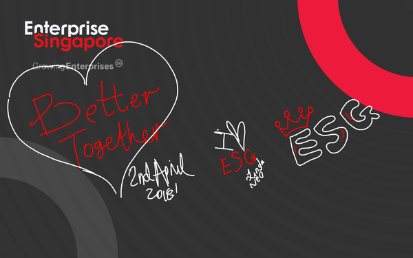 Enterprise Singapore Interactive Digital Signature Doodle Wall @ Savor World
