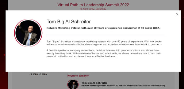Sunrider Virtual Path to Leadership Summit 2022