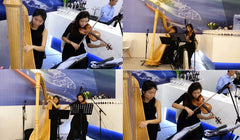 Harp &amp; Violin Duo @ Singapore Expo for ABS Launch Event