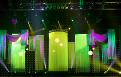 Curtain Drop &amp; Projection Mapping Launch
