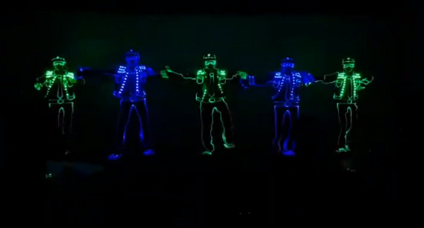 Dynamic Technicolor LED / Tron Dancers Color changing with Laser