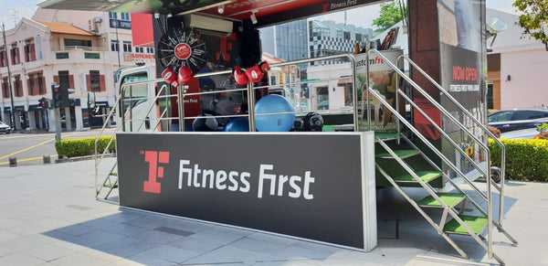 Roving Mobile Truck for Fitness First Paya Lebar Opening @ 3 locations