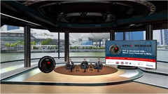 Hybrid Panoramic Greenscreen Virtual Set by interactive digital agency Singapore