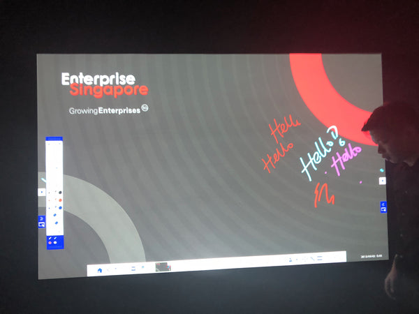 Enterprise Singapore Interactive Digital Signature Doodle Wall @ Savor World