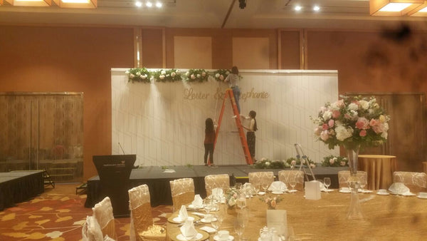 Lester & Stephanie Wedding Backdrop