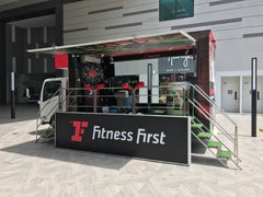 Roving Mobile Truck for Fitness First Paya Lebar Opening @ 3 locations