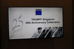 3d projection mapping Singapore Trumpf Singapore 25th Anniversary Celebration @ Faber Peak