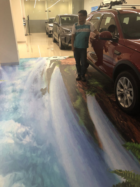 Land Rover Trickeye Floor Mural @ Leng Kee Showroom