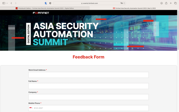 Fortinet Asia Security Automation Summit 2023 @ APAC