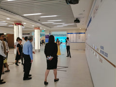 SNEC Interactive Projection Wall Installation @ Singapore National Eye Centre by interactive digital agency Singapore