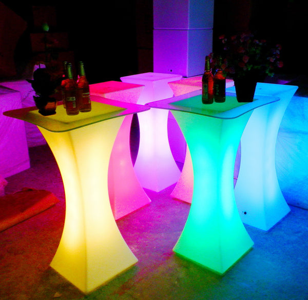 LED Bar Tables / LED Bar Stools Rent